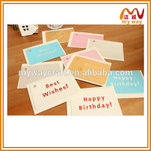 2016 new year greeting card with different words printing,cheap bulk gifts